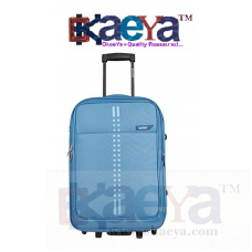 OkaeYa Safari Fabric 56 cms Blue Soft Side Suitcase (RAIL 2W 55 BLUE)